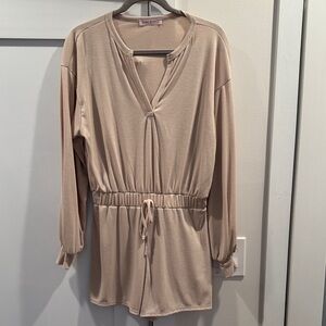 Blue Blush Long Sleeve Romper